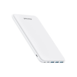 Power Bank Charmast 26800mAh, Slim – Зовнішній акумулятор з USB-C, 4 виходи, 3 входи, для iPhone, iPad, Samsung (Білий)