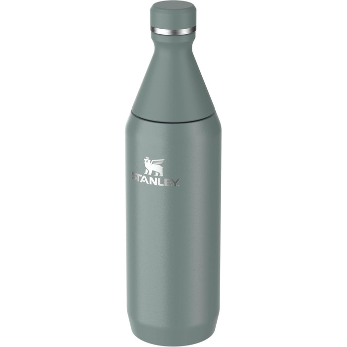 Фляга Stanley All Day Slim з нержавіючої сталі 0.6L - Термофляга, охолоджує до 6 годин, зберігає лід до 11 годин, без BPA, не протікає, придатна для миття в посудомийній машині (Shale)