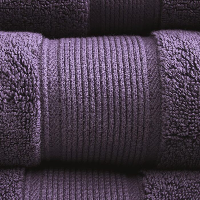 Madison Park Signature Luxury Bath Towels, 800 g/m², 100% Cotton, Oversized Bath Towel Set, 8-Piece, consisting of 2 bath towels, 2 hand towels, and 4 washcloths, Aqua