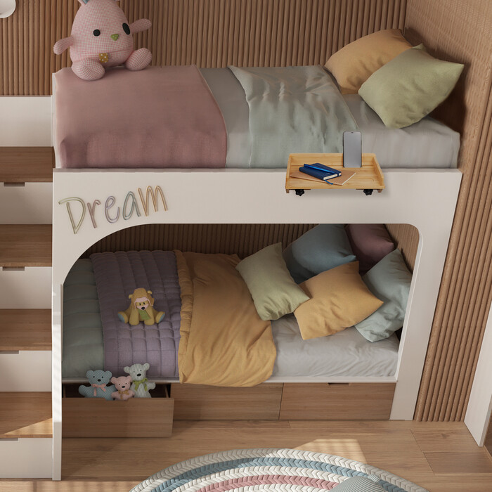Bamboo Bedside Table with Clamp