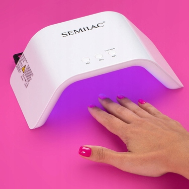 LED+UV лампа Semilac 24 Вт, біла
