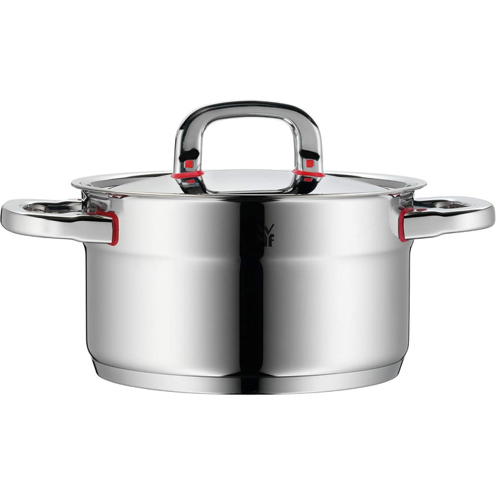Каструля WMF Premium One з однією ручкою 16,5 см з кришкою, 1,5 л, з внутрішньою шкалою, з нержавіючої сталі Cromargan, з отвором для пари, для індукційних плит