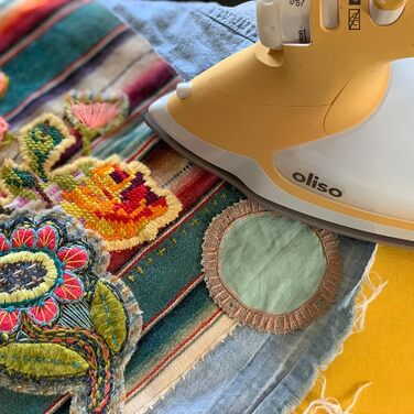 oliso TG1600 ProPlus Textile Steam Smart Iron, Yellow (311001)