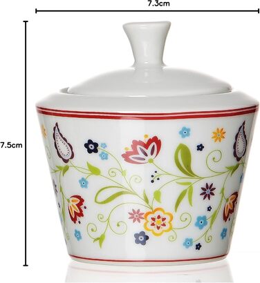 Ritzenhoff & Breker Doppio Shanti 30-Piece Porcelain Dinnerware Set with Sugar Bowl & Gravy Boat