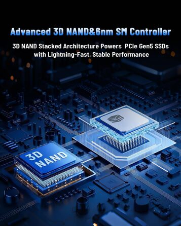 SSD NVMe 1TB PCIe Gen4x4/Gen5.0 2280 - до 14000 МБ/с (Чіткий NAND)