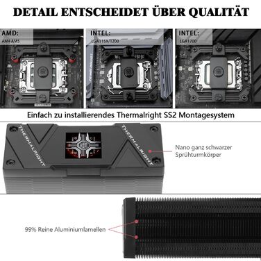 Thermalright Assassin Spirit 120 Vision ARGB: Кулер CPU з IPS LCD екраном 1.54