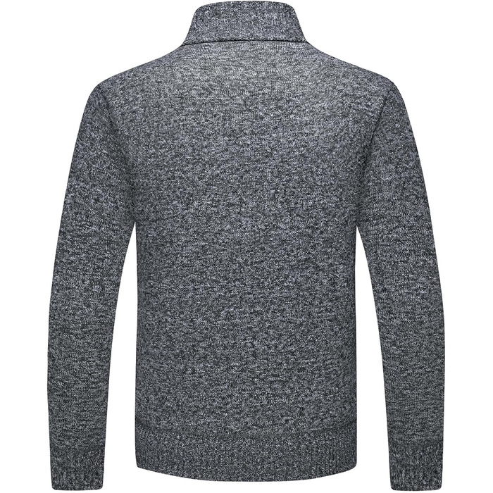 Чоловіча тепла куртка-трік з кишенями, однорядна модель для осені та зими (темно-сірий, S)