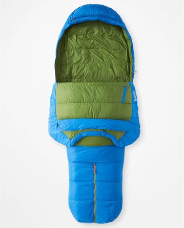 Сплячий мішок Marmot Sawtooth, дорослий, мумієвидний, 650 кудрява гусяча пухова начинка, дуже легкий та теплий, комфортна температура -28°C, 198 см, X-Wide