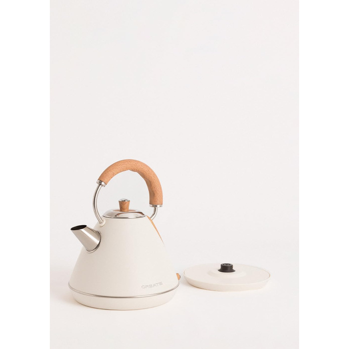 Набір тостер та чайник Retro: тостер кремовий + чайник 1.7л кремовий