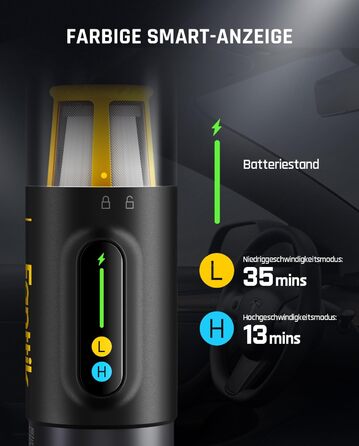 Бездротовий пилосос Fanttik Slim V10 Mix 4-в-1: ручний, для авто, офісу, клавіатур, LED-дисплей, 16 kPa, міні-пилосос