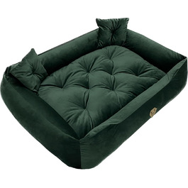Ортопедичне собаче ліжко Dogs4Life Velours XXL (135x100 см) | Для великих собак | З водонепроникним покриттям | Зручне собаче ліжко | Зручне та миється | Для дому та вулиці