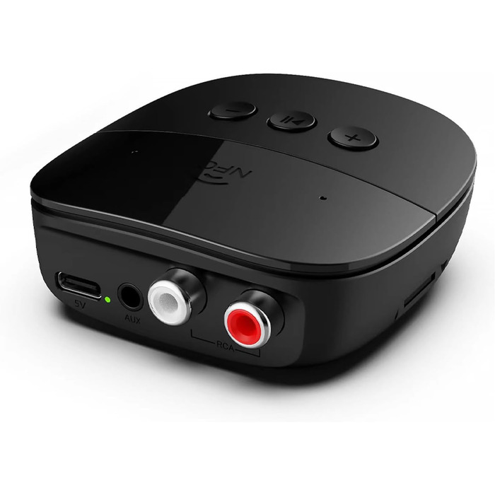 Адаптер Bluetooth 5.2 Eppfun для аудіо, 3.5mm AUX, Cinch, підходить для колонок та підсилювачів