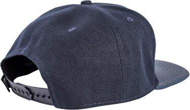 Кепка бейсболка Blackskies® Vanguard Snapback з замком, вельвет, штучна шкіра, унісекс, для чоловіків та жінок, Navyblau (темно-синій)