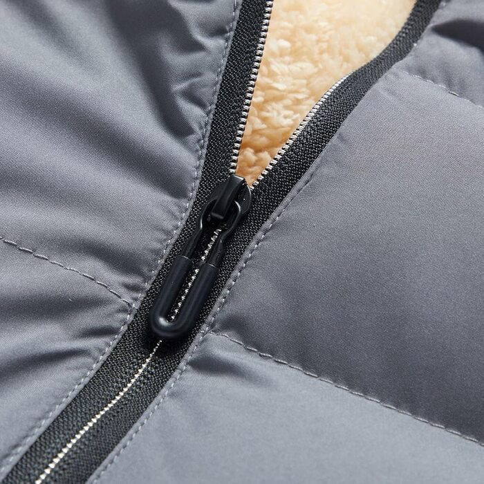 Чоловіча флісова жилетка з утеплювачем, тепла ізольована стельтова жилетка, зимова жилетка-грілка для чоловіків, софтшел жилетка для активного відпочинку, хайкінгу та терморегуляції (XL, сірий)