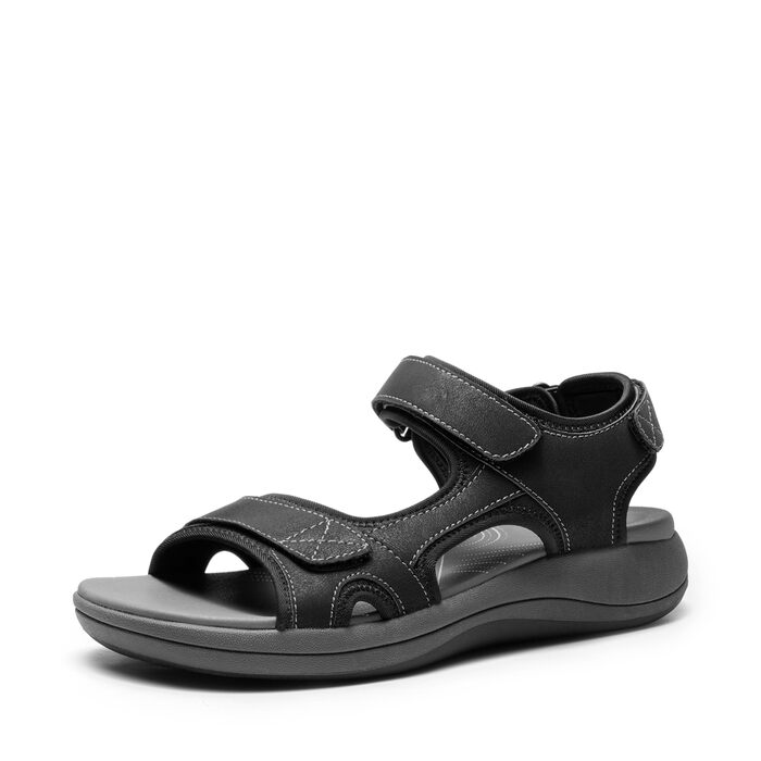 Сандалі жіночі DREAM PAIRS трекінгові, чорні, розмір 41.5 EU, з EVA устілкою та TPR підошвою