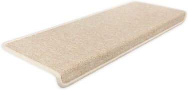 Ступінчасті килимки Metzker Monza 15 шт. у вигідному наборі, бежевий колір, прямокутна форма