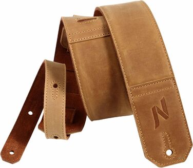 Накладки на гітару Nefelibata: шкіряний ремінь для бас-гітари, електрогітари та акустичної гітари (жовтий, тиснення Сахара)