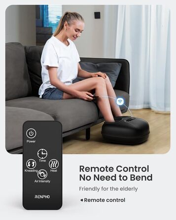 Масажер для ніг RENPHO з підігрівом FM057R: Shiatsu, компресія, для Plantarfasciitis