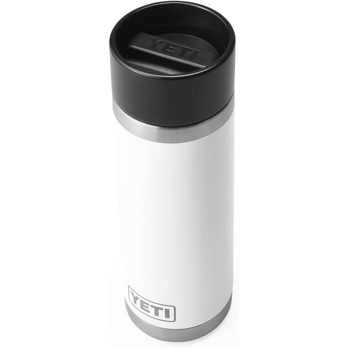 YETI Rambler Bottle with HotShot Lid, 18 oz (532 ml) (White)