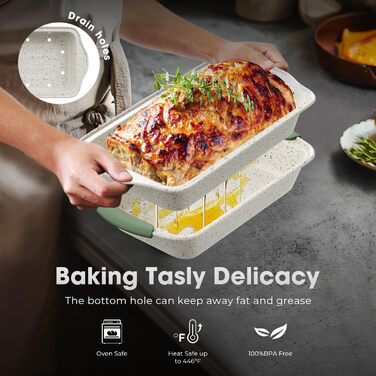 Набір для випічки 11 предметів: антипригарний посуд, форми для пирогів, кексів, піци, хліба (білий & зелений)