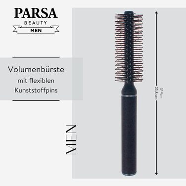 PARSA Beauty Men Фен-щітка для об'єму волосся - антистатична, з карбоном, для чоловіків