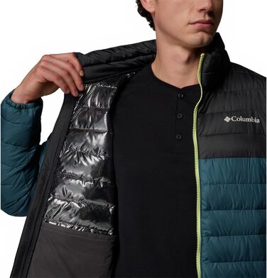 Чоловіча безрукавна куртка Columbia Powder Lite™ II Vet Daunenjacke, колір Tone Green, розмір M, Everblue, Hai