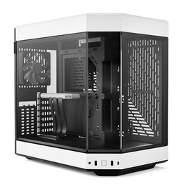 Корпус для ПК Hyte Y60 White - Mid-Tower з подвійною камерою та склом, ATX, з PCIE 4.0 Riser-кабелем