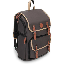 GOgroove Рюкзак для камери: DSLR рюкзак для подорожей, з відділенням для ноутбука та штатива, водонепроникний, сірий