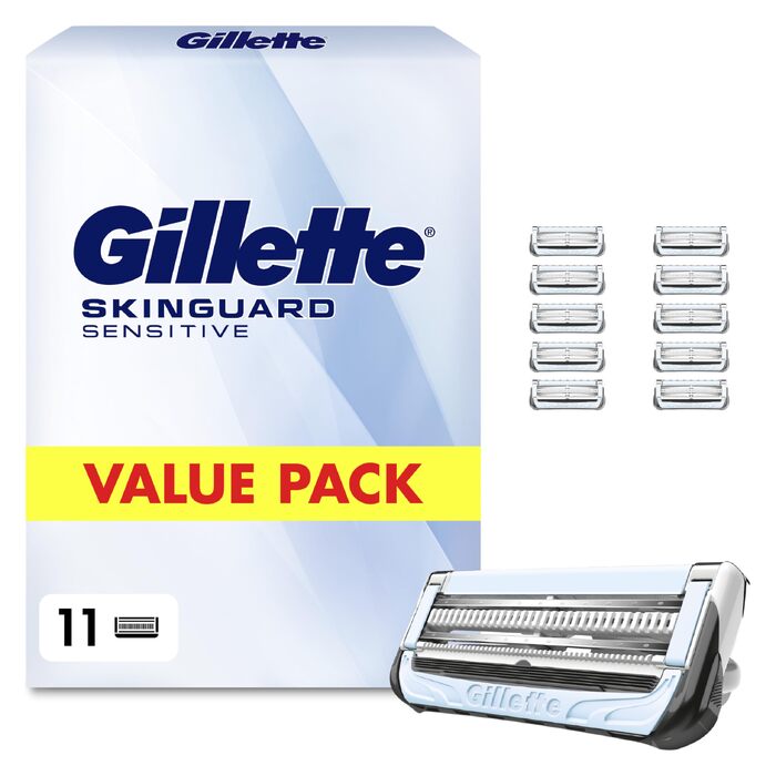 Смінні касети для бритви Gillette SkinGuard Sensitive для чутливої шкіри, 11 шт, білий