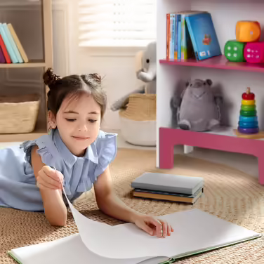 Relaxdays Kids' Shelf with 3 Compartments