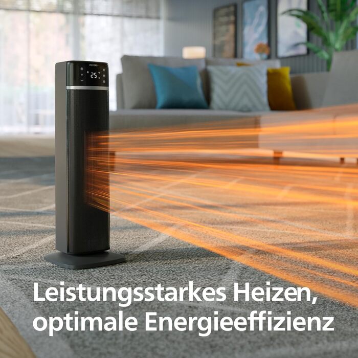 Теплова завіса-обігрівач Philips Smart 5000 серії, 2000 Вт, чорний
