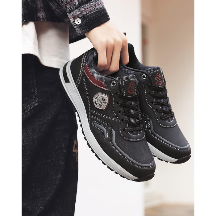 ARRIGO BELLO Кросівки чоловічі спортивні для ходьби та відпочинку, розмір 41-46, чорний