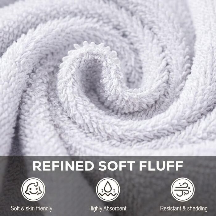 Набір м'яких фланелевих рушників для обличчя Utopia Towels, 100% бавовна, гігроскопічні, 12 шт., сині