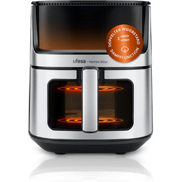 Фритюрниця Ufesa Phantom AF5000 з гарячим повітрям, 5л, Wi-Fi, App, LED-дисплей, 1500W, ексклюзивно від Amazon