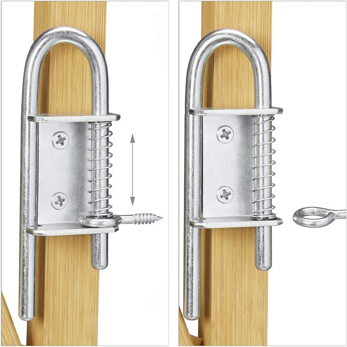 Захисний загороджувач для собак Relaxdays: сітка-гойдалка для дверей та сходів, висота 82.5 см, ширина до 116.5 см, колір натуральний