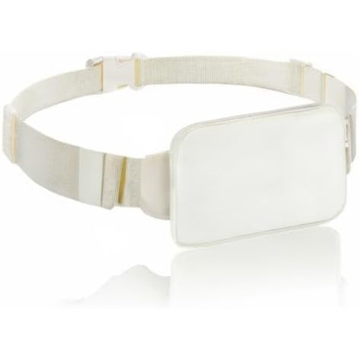 Поясна сумка MoKo для бігу та подорожей, нейлон, унісекс, з регульованим ремінцем та блискавкою (Бежевий)