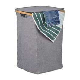 Relaxdays Laundry Basket with Lid, Square