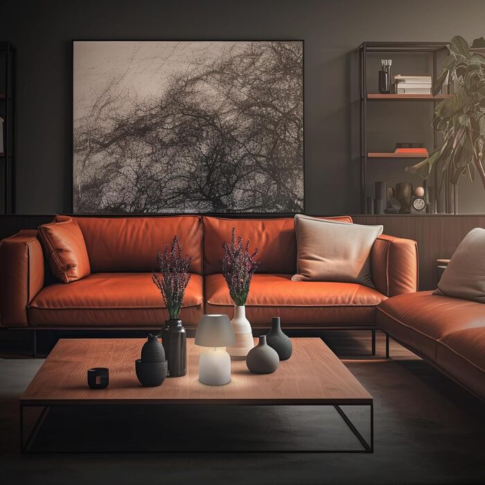 LED-лампа BRILONER настільна бездротова IP44 з сенсором, регулюванням яскравості, керамічним цоколем, для спальні, читання, декору, на вулицю, 13,5x22 см (сіро-антрацит)