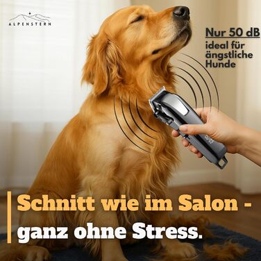 Професійна тиха машинка для стрижки собак, котів та коней – тримає щільне хутро. Машинка для стрижки собак, триммер, вистригувач. 3 години роботи від акумулятора