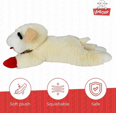 Іграшка для собак Multipet Lamb Chop Jumbo, плюшева, 61 см, біла, офіційна ліцензія