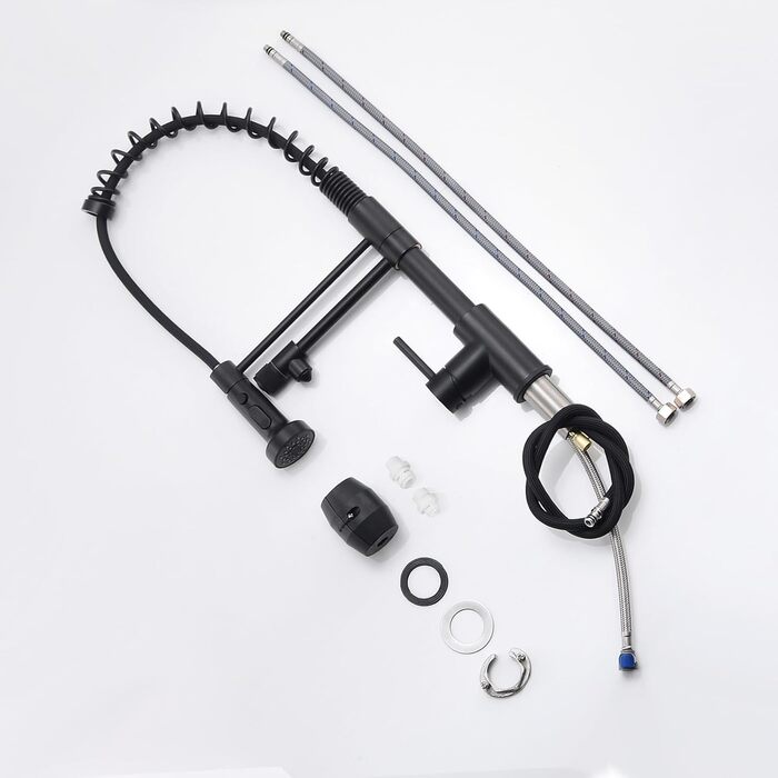 Інфрачервоний сенсорний кран для кухні з висувною лійкою, кухонна арматура 360° поворотна, змішувач для кухні, одноручний змішувач, арматура з спіральною пружиною, кран для мийки, щіткове золото, інфрачервоний сенсор, щіткове золото