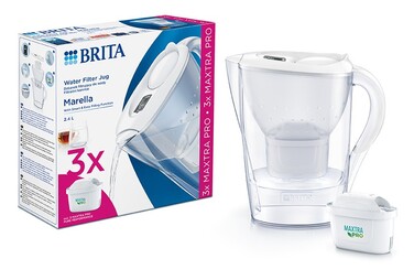 Фільтрувальний глечик Brita Marella Cool + 3 фільтри Maxtra PRO Pure Performance