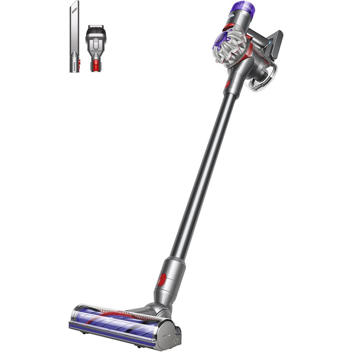 Бездротовий пилосос Dyson V8 Advanced: потужність 130 AW, до 40 хв роботи, технологія Motorbar проти заплутування волосся, видаляє шерсть тварин, ручний та насадка для підлоги