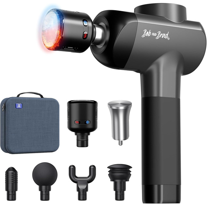 Bob & Brad X6 Pro Max Massage Gun with Heat & Cold Therapy - 11mm Amplitude Electric Muscle Massager