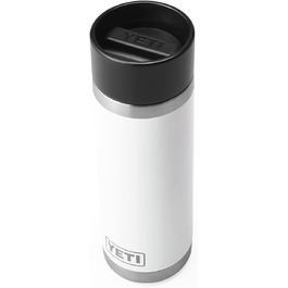 YETI Rambler Bottle with HotShot Lid, 18 oz (532 ml) (White)