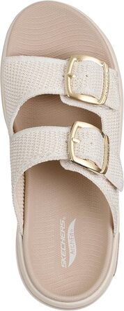Skechers On The Go Go Walk Arch Fit 2.0 Chloe – жіночі сандалі-шльопанці 40 EU бежевого кольору