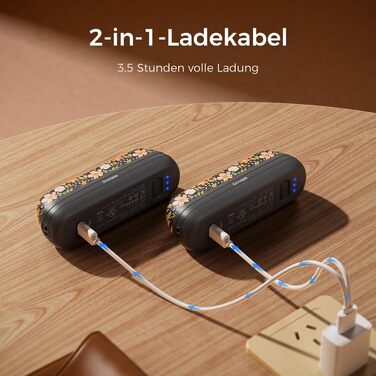 Грілки для рук OCOOPA UT2S Mini, 5200mAh, 2 шт. Магнітні електричні грілки для рук, багаторазові, для кемпінгу та міста