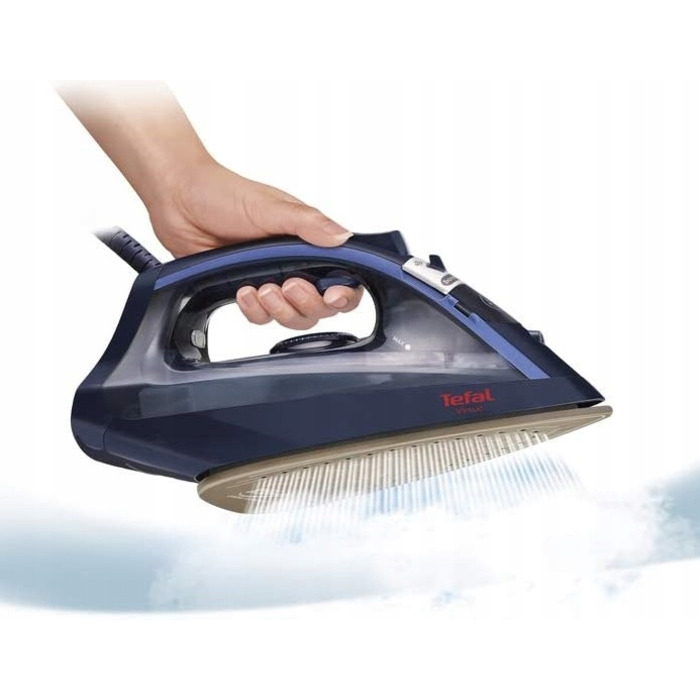 Парова праска Tefal: захист від крапель, стійка антипригарна підошва, потужність 2000 Вт