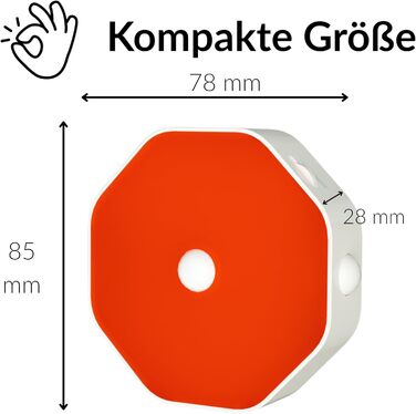 Нічна лампа-кліпса для читання Toys4Boys: LED, 360° гнучкий світильник для книг, червоний сенсор, 8 LED, для читання в ліжку