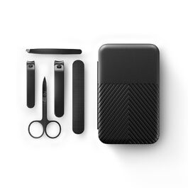 Набір для манікюру MANSCAPED® Shears 3.0: 5 предметів для чоловіків, з нержавіючої сталі, з ножицями для нігтів, файлом, пінцетом та ножицями для кутикули, у дорожньому етиумі